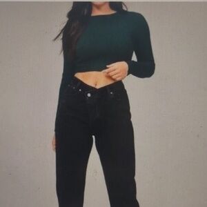 Abercrombie & Fitch Black Straight Leg Jeans Size 28/6L